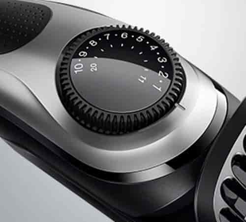 Braun BT7240 precision length settings with Precision dial technology.